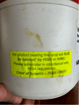 HIWU/HISA Label Supplements